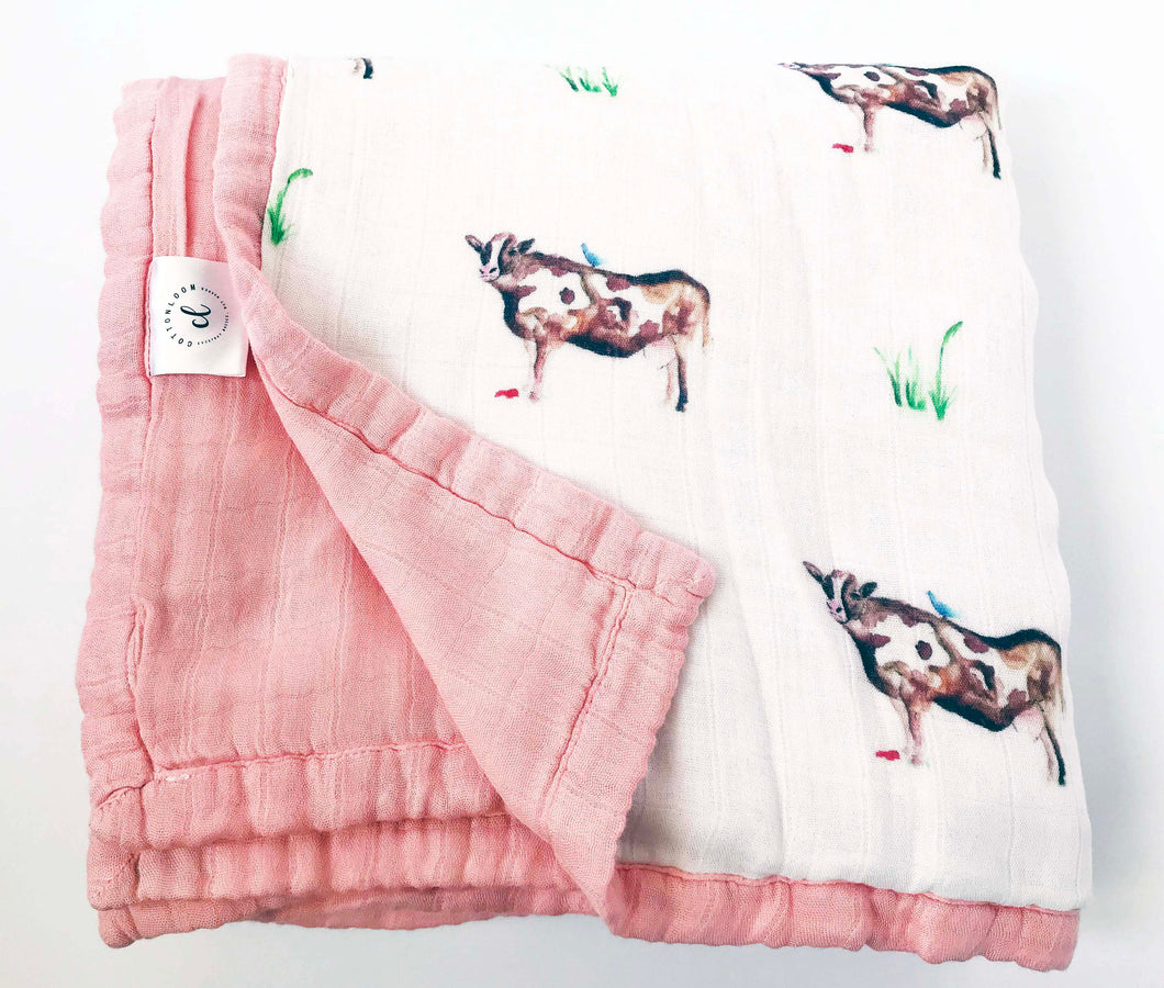 Pink Cow Quilt